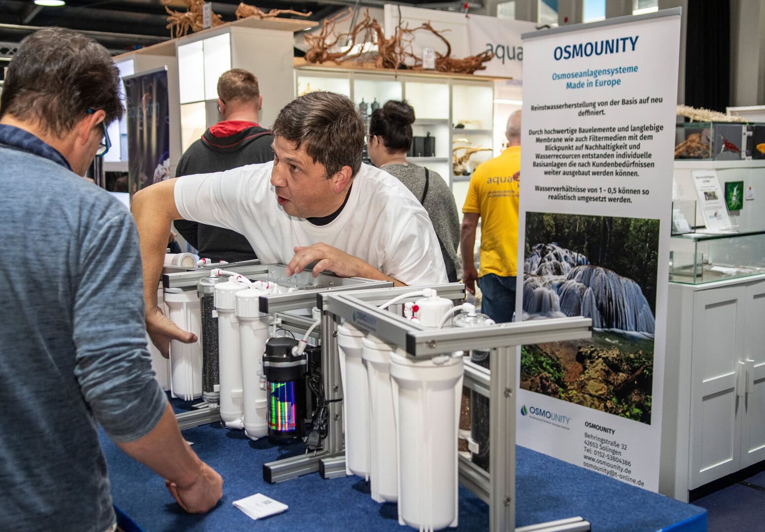 Im Jahr 2019 wagte der Aquarianer den Sprung auf seine erste Messe, die „Aqua Expo Tage“ in Dortmund. Foto: Oliver Mengedoht