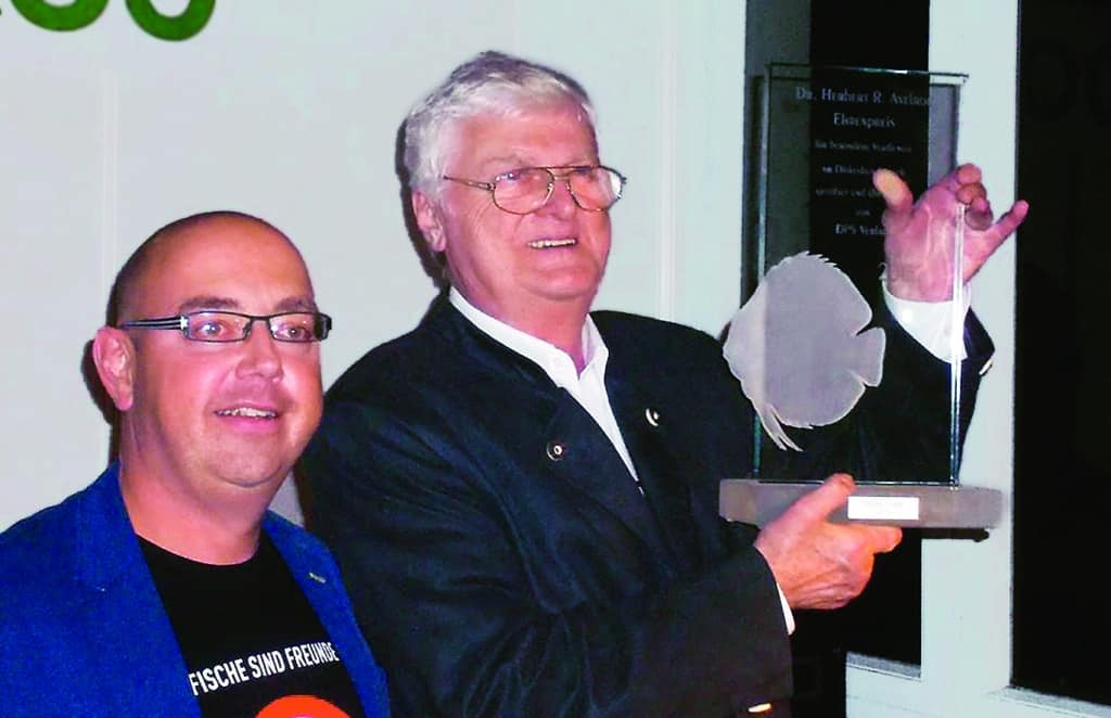 Verleihung des „Dr. Herbert R. Axelrod“ Ehrenpreises während der „aqua EXPO Tage 2014“ in Dortmund