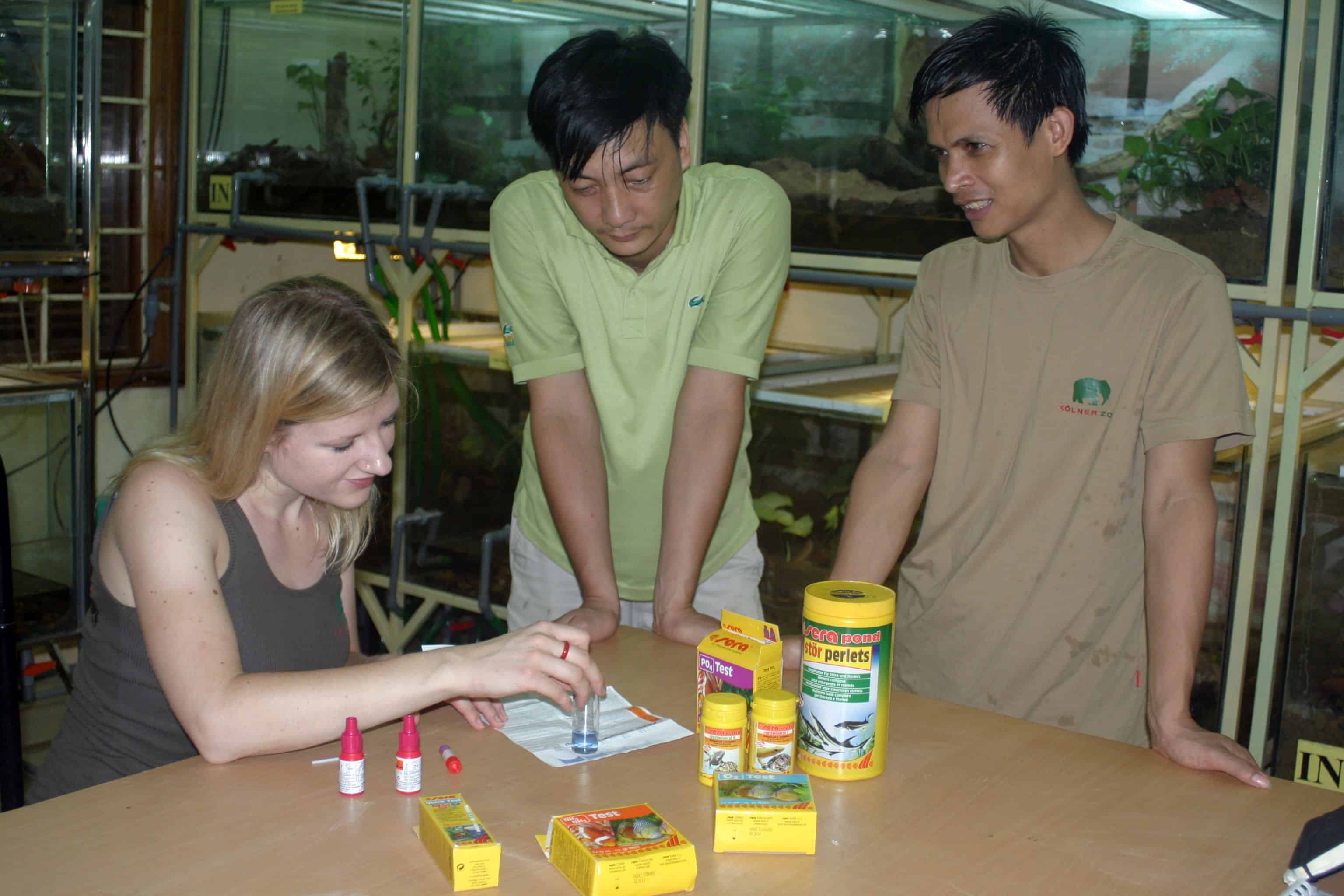 Seit 2007 unterstützt sera die vietnamesische Me Linh Station mit Futter-, Pflege- und Technikprodukten. Foto: © Dr. T. Zieger