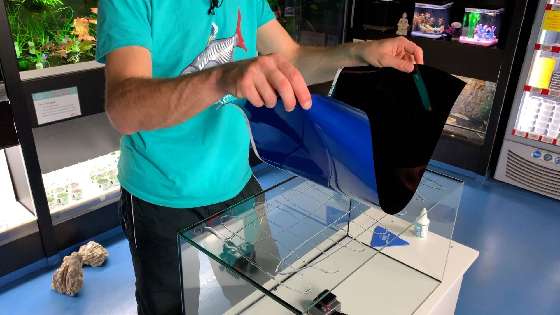 AQUaddicted! – Video Tipp: Wie du Rückwandfolie richtig an das Aquarium klebst