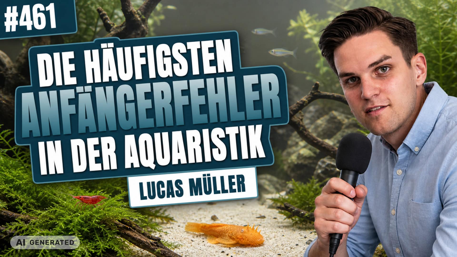 my fish potcast 461 a my-fish Podcast 461: Die 7 häufigsten Anfängerfehler in der Aquaristik – und wie du sie ganz einfach vermeidest (Lucas Müller)