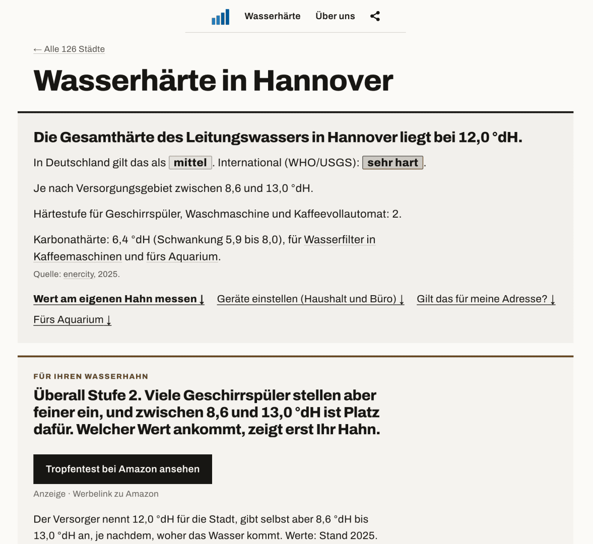 aquascala.de wasserhaerte hannover