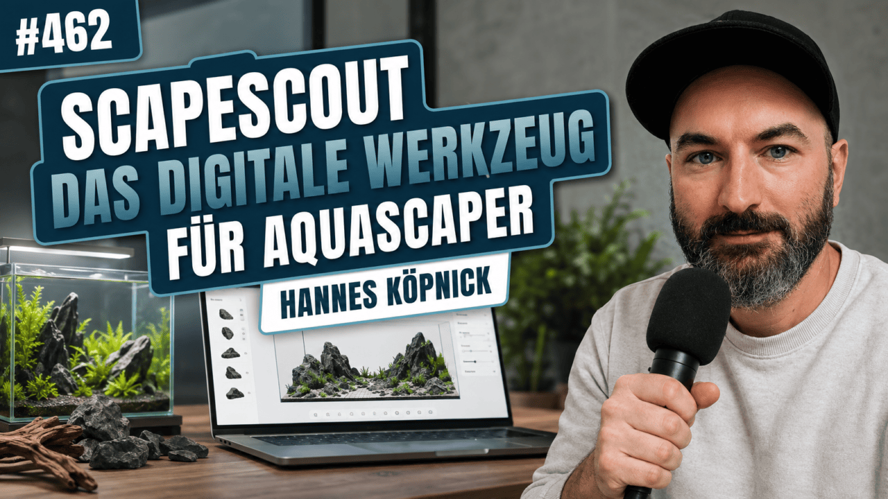 my-fish Podcast 462: ScapeScout – Das digitale Werkzeug für Aquascaper - Schluss mit dem Excel-Chaos bei der Beckenplanung (Hannes Köpnick)