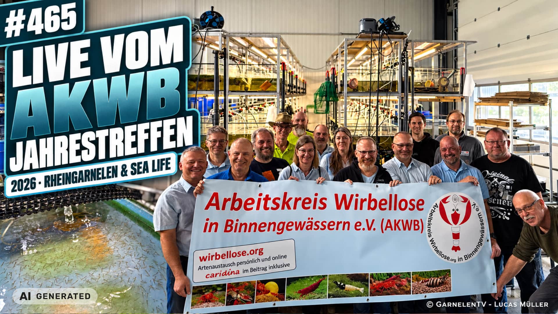 465: Live vom AKWB-Jahrestreffen 2026 - Zu Besuch bei Rheingarnelen und im SeaLife Oberhausen